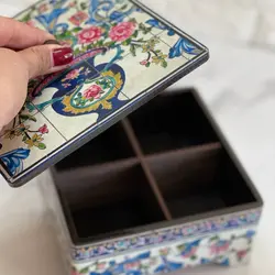 جعبه تیبگ طرح کاشی هفت رنگ_ مربع