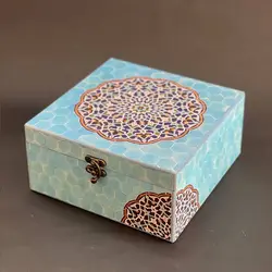 جعبه چوبی طرح شمسه (20 سانتی)