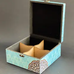 جعبه چوبی طرح شمسه (20 سانتی)