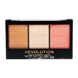 پالت سه کاره رژگونه, هالایتر و برنزر رولوشن مدل Ultra Fair C01