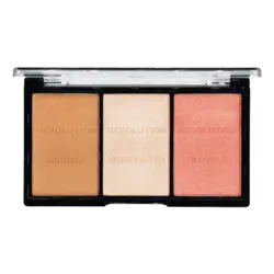 پالت سه کاره رژگونه, هالایتر و برنزر رولوشن مدل Ultra Fair C01