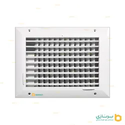 دریچه کولر ریموت دار - مستطیل تک شبکه