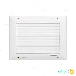 دریچه کولر ریموت دار - مستطیل تک شبکه
