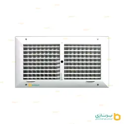 دریچه کولر ریموت دار - مستطیل دو شبکه