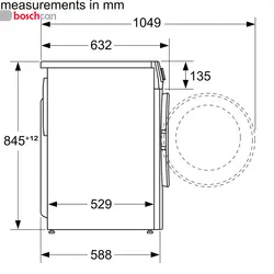 ماشین لباسشویی بوش مدل WGA142X0GC