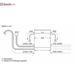 ماشین ظرفشویی توکار بوش مدل SMV46NX03E