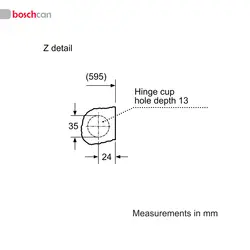 ماشین لباسشویی توکار بوش مدل WKD28350GB