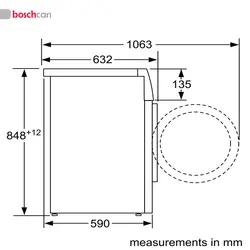 ماشین لباسشویی بوش مدل WAW32760ME