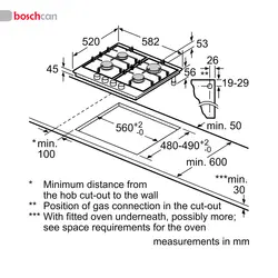 اجاق گاز صفحه ای بوش مدل PCP6A5B80