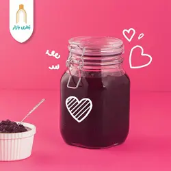 بانکه شیشه‌ای چفتی سایز 2 با درب شیشه‌ای | 1100 سی‌سی | بسته 1 عددی