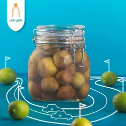 بانکه شیشه‌ای چفتی سایز 3 با درب شیشه‌ای | 750 سی‌سی | بسته 1 عددی