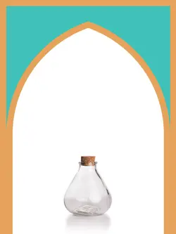 بطری شیشه‌ای آمازون کلوش کوچک با درب چوب پنبه‌ای | 300 سی‌سی | بسته 1 عددی