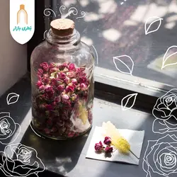 بطری شیشه‌ای آمازون بزرگ با درب چوب پنبه‌ای | 1.5 لیتری | بسته 1 عددی