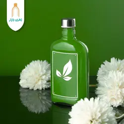 بطری شیشه‌ای کتابی پیچک با درب فلزی | 350 سی‌سی | بسته 46 تایی