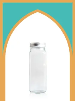 جار شیشه‌ای صاحبقرانیه سایز 1 با درب فلزی | 900 سی‌سی | بسته 26 تایی