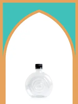 بطری پلاستیکی پت کتابی قطره با درب پلاستیکی | 350 سی‌سی | بسته 200 تایی