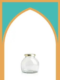 جار شیشه‌ای پریا بزرگ با درب فلزی | 500 سی‌سی | بسته 27 تایی