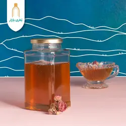 جار شیشه‌ای خشتی بزرگ با درب فلزی | 600 سی‌سی | بسته 30 تایی