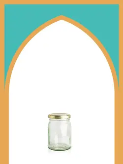 جار شیشه‌ای پریا کوچک با درب فلزی | 400 سی‌سی | بسته 36 تایی
