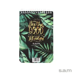 دفتر یادداشت با پرفراژ 10*15 سیم از 10 طرح 634