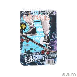 دفتر یادداشت با پرفراژ 10*15 سیم از 10 طرح 636