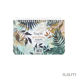 دفتر یادداشت با پرفراژ 10*15 سیم از 15 طرح برگها