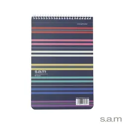 دفتر یادداشت با پرفراژ 22*15 طرح راه راه