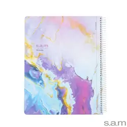 دفتر رحلی جلد سخت با پرفراژ طرح 529