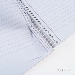 دفتر رحلی با پرفراژ و جدا کننده طرح 623