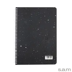 دفتر وزیری فانتزی طرح ماه و کاکتوس