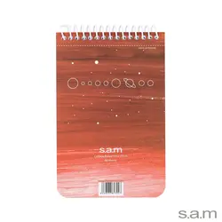 دفتر یادداشت با پرفراژ 10*15 سیم از 10 طرح 633