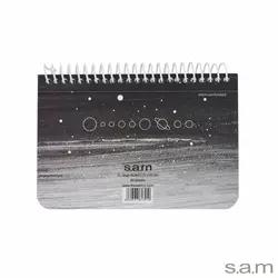 دفتر یادداشت با پرفراژ 10*15 سیم از 15 طرح سیاره ها