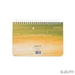 دفتر یادداشت با پرفراژ 10*15 سیم از 15 طرح سیاره ها