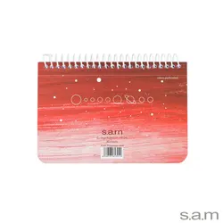دفتر یادداشت با پرفراژ 10*15 سیم از 15 طرح سیاره ها
