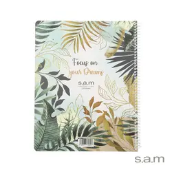 دفتر رحلی با پرفراژ و جدا کننده طرح 888