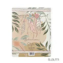 دفتر رحلی با پرفراژ و جدا کننده طرح 889