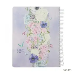 دفتر رحلی جلد سخت با پرفراژ طرح 945