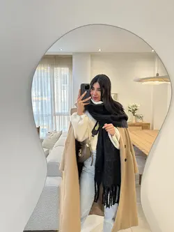 شال بافت پاییزه-زمستانه کد 20015