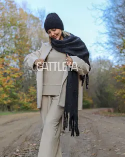 شال بافت پاییزه-زمستانه کد 20015