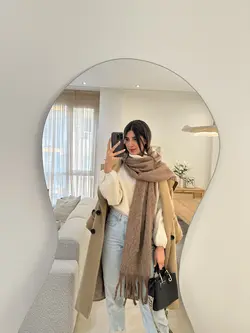 شال بافت پاییزه-زمستانه کد 20010