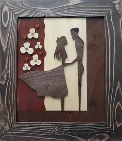 تابلو معرق طرح سایه عشق