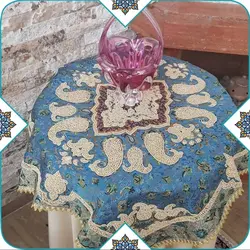 رومیزی ترمه سرمه دوزی