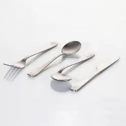 سرویس قاشق و چنگال کودک هرا کد 101 بسته 4 عددی