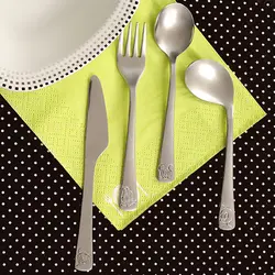 سرویس قاشق و چنگال کودک هرا کد 101 بسته 4 عددی