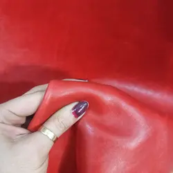 چرم گاوی قرمز ساده - چرماویز