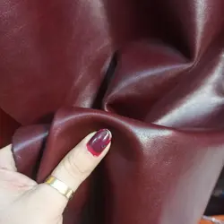 چرم گاوی زرشکی ساده - چرماویز