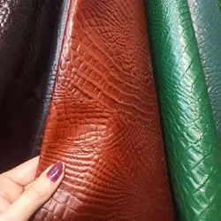 چرم بزی کروکودیلی عسلی - چرمآویز