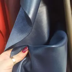 چرم گاوی سرمه‌ای ساده - چرمآویز