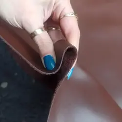 چرم گاوی قهوه ای ساده - چرمآویز