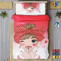 سرویس روتختی دخترانه چیداری مدل 7005 یک نفره 4 تکه